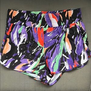 DSG Black and Purple Athletic Shorts with Dynamic Design